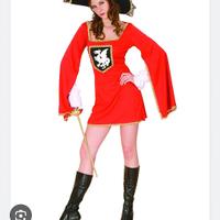 Costume Carnevale Donna Travestimento Moschettiere