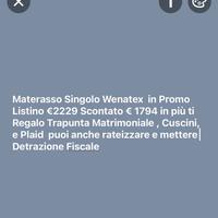 Materasso Singolo Wenatex