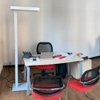 4 piantane da ufficio - alluminio Luci neon - 50€