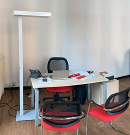 4 piantane da ufficio - alluminio Luci neon - 50€