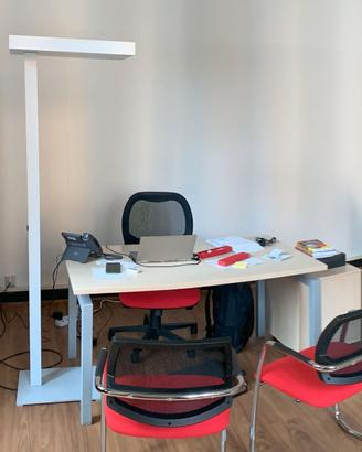 4 piantane da ufficio - alluminio Luci neon - 50€