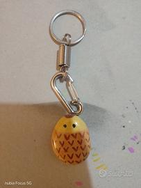 portachiavi decorato a mano riccio