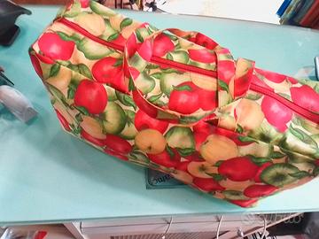 Borsa porta lavoro maglia, uncinetto filati.