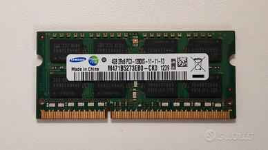 2x4GB RAM DDR3 PC3-12800S Sodimm Samsung