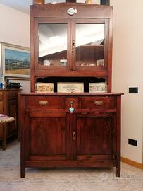 CREDENZA/VETRINA ARTE POVERA ANNI 50