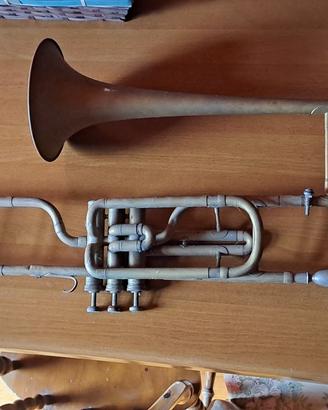 tromba a tiro in ottone