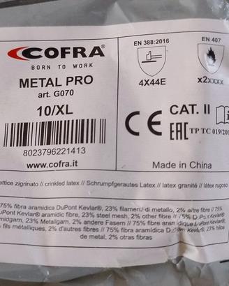 Guanti da lavoro Cofra Metal Pro