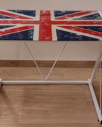 Scrivania Design "London" - Piano in Vetro
