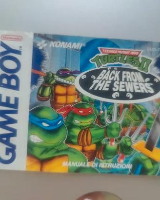 Gameboy libretto tartarughe ninja back from the se