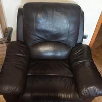 Poltrona reclinabile ecopelle