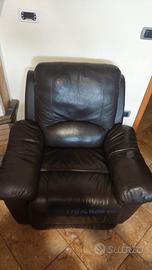Poltrona reclinabile ecopelle