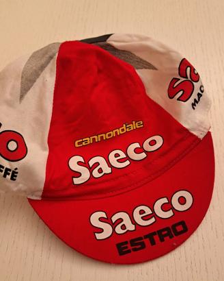 CICLISMO Berretto CAPPELLO SAECO ESTRO CANNONDALE