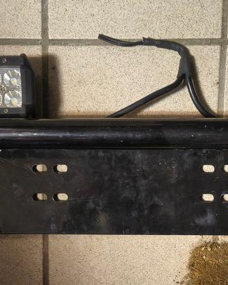 mini bull bar con faretti led e faro led