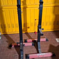 Rack bilanciere squat regolabile palestra