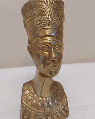 Scultura ottone Nefertiti