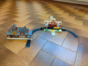 2 stazioni treni MicroMachines Gig Galoob