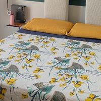 Copriletto pavoni Fazzini matrimoniale