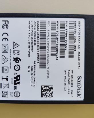 Disco SSD SATA 256GB Sandisk X400 2,5"