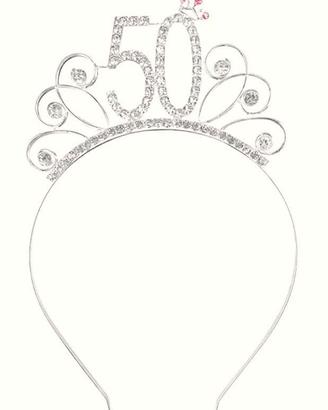 Corona donna strass happy birthday anniversario