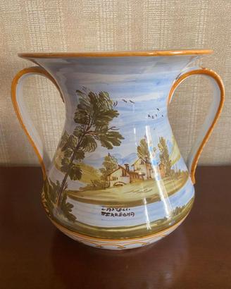 VASO MAIOLICA TERREGNA CASTELLI