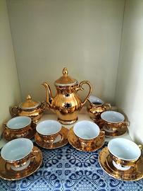 Servizio caffè vintage porcellana gold Bavaria