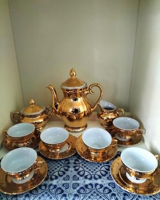 Servizio caffè vintage porcellana gold Bavaria