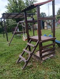 altalena con scivolo