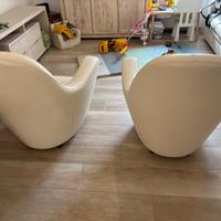 Coppia poltrone Alivar in Pelle