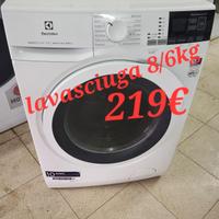 lavasciuga Rex 8/6kg inverter 1400 giri