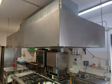 Sistema di aspirazione per cucina professionale