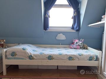 Letto singolo da bambino con materasso
