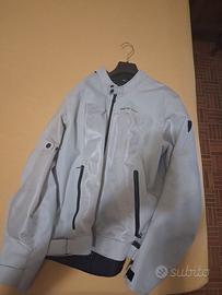 Giubbotto da moto revit bianco pari al nuovo XL