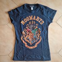 Maglietta Harry Potter con stemma di Hogwarts S