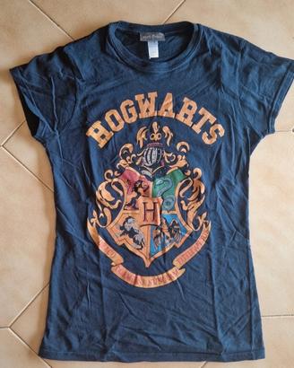 Maglietta Harry Potter con stemma di Hogwarts S