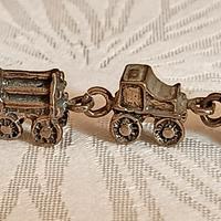 Miniatura trenino in argento, 4 pezzi