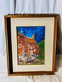 Dipinto con cornice vintage