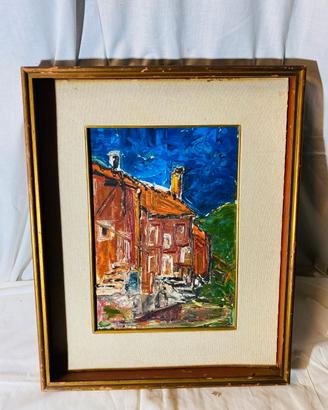 Dipinto con cornice vintage