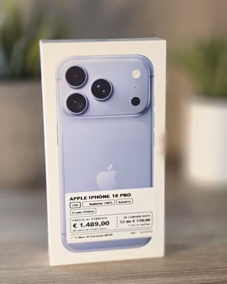 iphone 18 pro 256gb azzurro NUOVO SIGILLATO