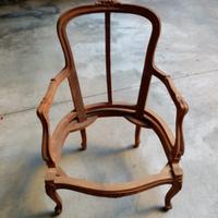 Telaio poltrona Chippendale anni 50