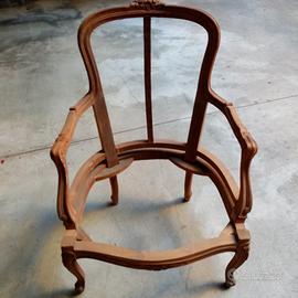 Telaio poltrona Chippendale anni 50