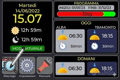 centralina alba tramonto