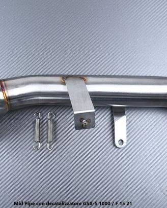Mid Pipe con decatalizzatore GSX-S 1000 / F 15 21