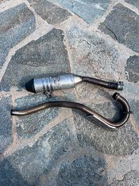 Scarico completo originale Derbi 125 4t