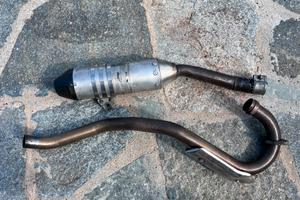 Scarico completo originale Derbi 125 4t
