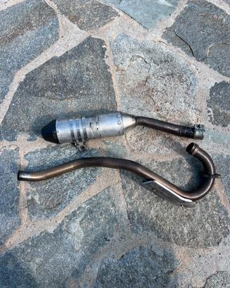 Scarico completo originale Derbi 125 4t