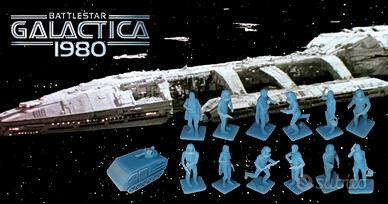 12 FIGURE + AUTO COLONIALI GALACTICA 1980 - a 1/72