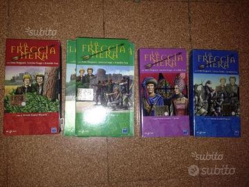 4 vhs cassette de la freccia nera aldo reggiani