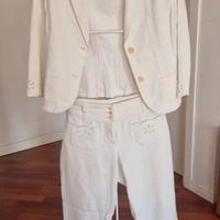 Completo giacca pantalone donna Cotone made in IT
