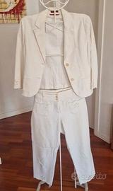 Completo giacca pantalone donna Cotone made in IT