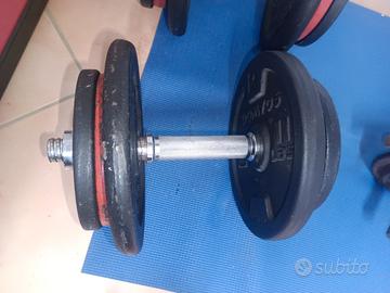 pesi bodybuilding 0,5-1-1,25-2-5-10kg - euro 2x kg
